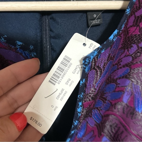 NWT - J. Crew Midnight Floral Jaquard Dress - size 0 - Picture 7 of 8